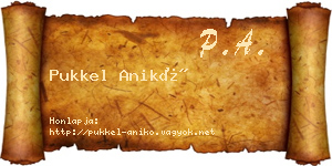 Pukkel Anikó névjegykártya